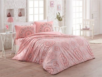 Povlečení francouzské bavlna 220x200,70x90 Mandala salmon Skladem 1ks, Výběr zapínání: zipový uzávěr Povlečení francouzské bavlna 220x200,70x90 Mandala salmon Skladem 1ks, Výběr zapínání: zipový uzávěr