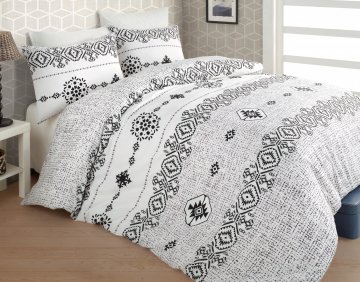Flanelové francouzské povlečení 240x220, 70x90 Melisa grey Flanelové francouzské povlečení 240x220, 70x90 Melisa grey