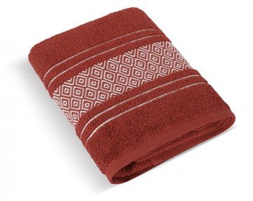 Froté ručník Mozaika 50x100cm 550g terra Froté ručník Mozaika 50x100cm 550g terra