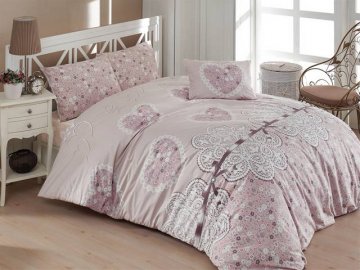 Povlečení francouzské bavlna 240x220,70x90 Dream love, Výběr zapínání: - nitěný knoflík Povlečení francouzské bavlna 240x220,70x90 Dream love, Výběr zapínání: - nitěný knoflík