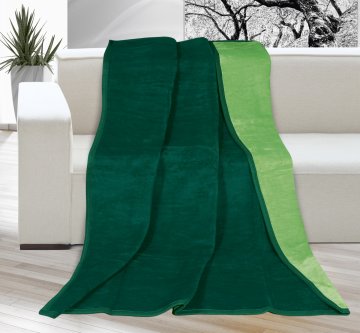 Deka Kira PLUS jednolůžko 150x200cm tm.zelená/zelená Deka Kira PLUS jednolůžko 150x200cm tm.zelená/zelená
