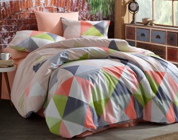 Povlečení francouzské bavlna 240x220,70x90 Deisy losos, Výběr zapínání: - nitěný knoflík Povlečení francouzské bavlna 240x220,70x90 Deisy losos, Výběr zapínání: - nitěný knoflík