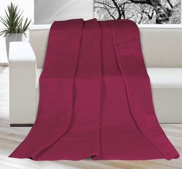 Deka Kira PLUS jednolůžko 150x200cm vínová Deka Kira PLUS jednolůžko 150x200cm vínová