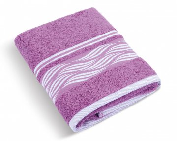 Froté osuška 70x140cm 480g vlnka lila Froté osuška 70x140cm 480g vlnka lila