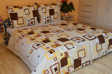 Povlečení francouzské krep 220x220, 70x90 Hlavolam béžový, Výběr zapínání: - zipový uzávěr Povlečení francouzské krep 220x220, 70x90 Hlavolam béžový, Výběr zapínání: - zipový uzávěr