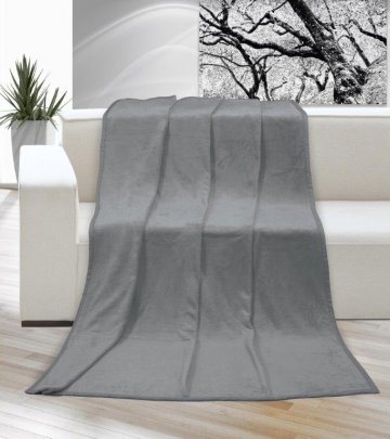 Deka micro jednolůžko 150x200cm šedá Deka micro jednolůžko 150x200cm šedá