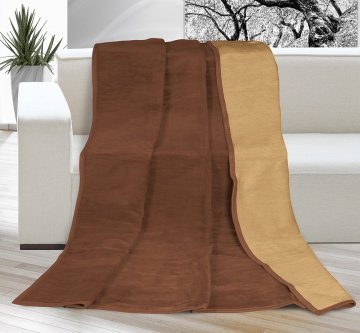 Deka Kira PLUS jednolůžko 150x200cm čokoládová/oříšková Deka Kira PLUS jednolůžko 150x200cm čokoládová/oříšková