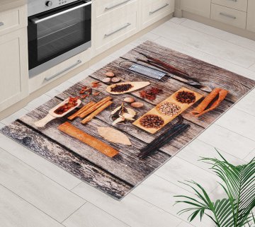 Koberec běhoun 3D 80x120cm řecký stůl Koberec běhoun 3D 80x120cm řecký stůl