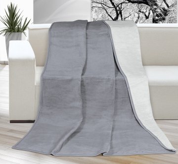Deka Kira PLUS jednolůžko 150x200cm světle šedá/tmavě šedá Deka Kira PLUS jednolůžko 150x200cm světle šedá/tmavě šedá