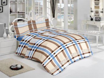 Povlečení krep 140x200, 70x90cm Anabel blue, Výběr zapínání: - zipový uzávěr Povlečení krep 140x200, 70x90cm Anabel blue, Výběr zapínání: - zipový uzávěr