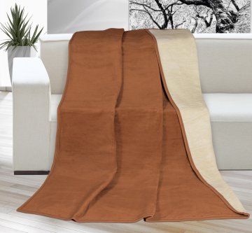 Deka Kira PLUS jednolůžko 150x200cm hnědá/béžová Deka Kira PLUS jednolůžko 150x200cm hnědá/béžová