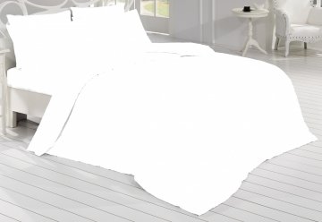 Povlečení Satén 140x200, 70x90cm bílá, Výběr zapínání: zipový uzávěr Povlečení Satén 140x200, 70x90cm bílá, Výběr zapínání: zipový uzávěr