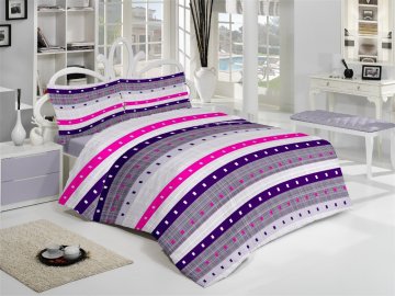 Povlečení francouzské krep 240x220, 70x90 Julie pink, Výběr zapínání: - zipový uzávěr Povlečení francouzské krep 240x220, 70x90 Julie pink, Výběr zapínání: - zipový uzávěr