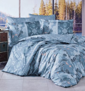 Prodloužené povlečení Satén 140x220, 70x90cm Kalina grey, Výběr zapínání: zipový uzávěr Prodloužené povlečení Satén 140x220, 70x90cm Kalina grey, Výběr zapínání: zipový uzávěr