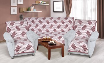 Přehoz na sedací soupravu Karmela 3+1+1 vlnka burgundy Přehoz na sedací soupravu Karmela 3+1+1 vlnka burgundy