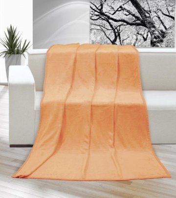Deka micro jednolůžko 150x200cm lososová Deka micro jednolůžko 150x200cm lososová