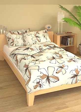 Povlečení francouzské krep 220x220, 70x90 Nikol béžová, Výběr zapínání: - nitěný knoflík Povlečení francouzské krep 220x220, 70x90 Nikol béžová, Výběr zapínání: - nitěný knoflík