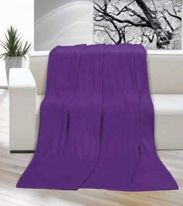 Deka micro jednolůžko 150x200cm fialová Deka micro jednolůžko 150x200cm fialová