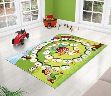 Dětský kobereček 100x150 cm farma